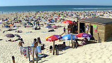 La plage de Mimizan, dans les Landes (© F2)