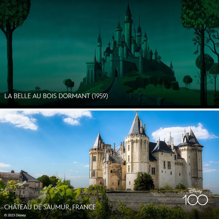 Eyvind Earle, célèbre animateur et légende de Disney, s'est inspiré notamment des "Très riches heures du Duc de Berry" pour le château du roi Stephan, le père de la princesse Aurore dans le 20ème long métrage Disney : "La Belle au bois dormant". (DISNEY)