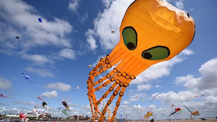 Le festival de St Anne en Angleterre se déroule sur le front de mer de Lytham St Anne (côte ouest). La vedette de la dernière édition était une pieuvre géante de 30 mètres. (AFP PHOTO / OLI SCARFF)