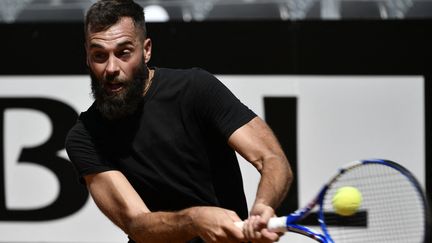 Benoît Paire dans un mauvais jour au Masters 1000 de Rome lundi 10 mai 2021. (FILIPPO MONTEFORTE / AFP)