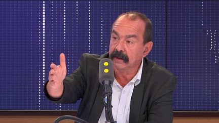 Philippe Martinez, secrétaire général de la CGT, invité du "8.30 franceinfo", vendredi 13 septembre 2019.&nbsp; (RADIO FRANCE / FRANCEINFO)