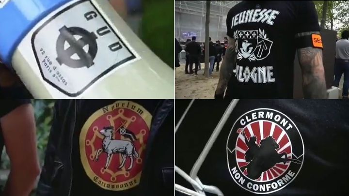 Les logos de quelques-uns des groupes représentés lors de la manifestation organisée par le Comité du 9 mai. (CAPTURE D'ECRAN)