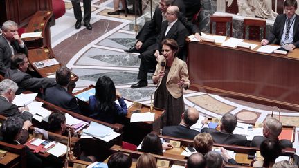 La ministre des Affaires sociales, Marisol Touraine, le 8 octobre 2013 &agrave; l'Assembl&eacute;e nationale, &agrave; Paris. (JACQUES DEMARTHON / AFP)