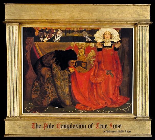 FlorenceEleanor Fortescue Brickdale The Pale Complexion of True Love [La Pâleur du véritable amour], 1899 - Huile sur toile, 71,4 x 91,8 cm - Collection particulière © Faringdon Collection TrustEdward Burne-JonesThe Rose Bower [La Charmille], 1886-1890Huile sur toile, 125 x231 cmBuscot Park,The Faringdon Collection Trust© Calouste Gulbenkian Museum/Scala, FlorenceEdward Burne-JonesThe Mirror of Venus[Le Miroir de Vénus],1877Huile sur toile, 120 x200 cmLisbonne, Museu Calouste Gulbekian (Christie's Images, London/Scala)