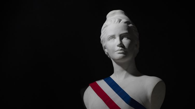 Bust of Marianne in Mulhouse.  November 2021. Photo of Illustration.  (SEBASTIEN BOZON / AFP)