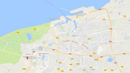 Carte de localisation de l'avenue Charles-de-Gaulle à Calais. (GOOGLE MAPS)