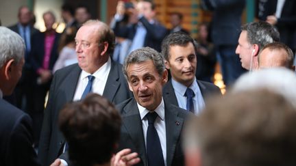 Nicolas Sarkozy avant son&nbsp;meeting à Marcq-en-Barœul (Nord), le 21 septembre 2016. (MAXPPP)