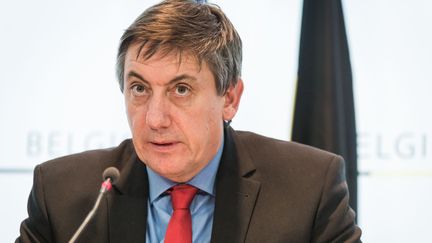 Le ministre de l'Intérieur belge, Jan Jambon, le 5 février 2016 à Bruxelles. (AURORE BELOT / BELGA MAG / AFP)