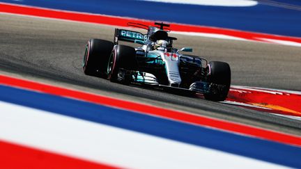 Lewis Hamilton sur sa Mercedes à Austin (CLIVE ROSE / GETTY IMAGES NORTH AMERICA)