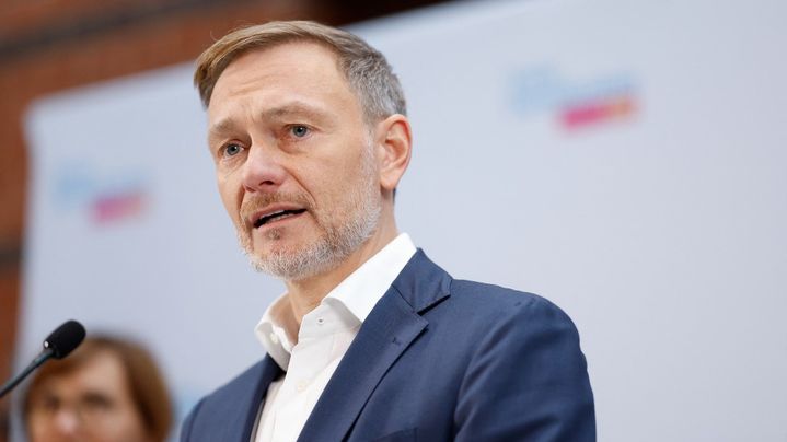 Christian Lindner, ministre des Finances allemand issu du Parti libéral-démocrate (FDP), à Berlin le 7 novembre 2024. (ODD ANDERSEN / AFP)