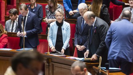 Elisabeth Borne à l'Assemblée nationale, le 8 novembre 2022. (VINCENT ISORE / MAXPPP)