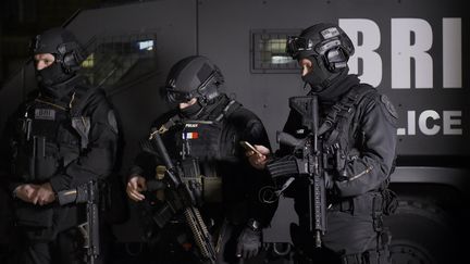 Des policiers de la Brigarde de recherche et d'intervention (BRI), le 6 décembre 2016, à Paris.&nbsp; (BERTRAND GUAY / AFP)