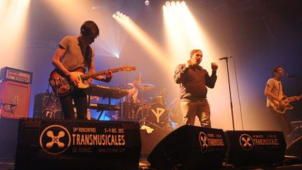 Le groupe français &quot; Von Pariahs&quot; aux 34e Rencontres Trans Musicales de Rennes
 (THOMAS BREGARDIS / AFP)