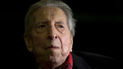 Henri Dutilleux, &agrave; l'occasion de son 97e anniversaire, &agrave; Paris, le 22 janvier 2013. (JOEL SAGET / AFP)