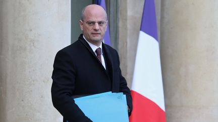 Le ministère de l'Éducation nationale, Jean-Michel Blanquer, le 19 décembre 2018 au palais de l'Élysée à Paris. (LUDOVIC MARIN / AFP)