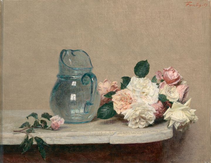 Henri Fantin-Latour, "Roses", 1889, Lyon, musée des Beaux-Arts
 (musée des Beaux-Arts de Lyon / Photo Alain Basset)