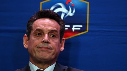 Jamel Sandjak, président de la Ligue de Paris Île-de-France et membre du comité exécutif de la FFF, le 7 mars 2017. (GABRIEL BOUYS / AFP)