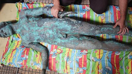 Statue du Dieu grec Apollon découverte à Gaza par un pêcheur
 (SIPA)