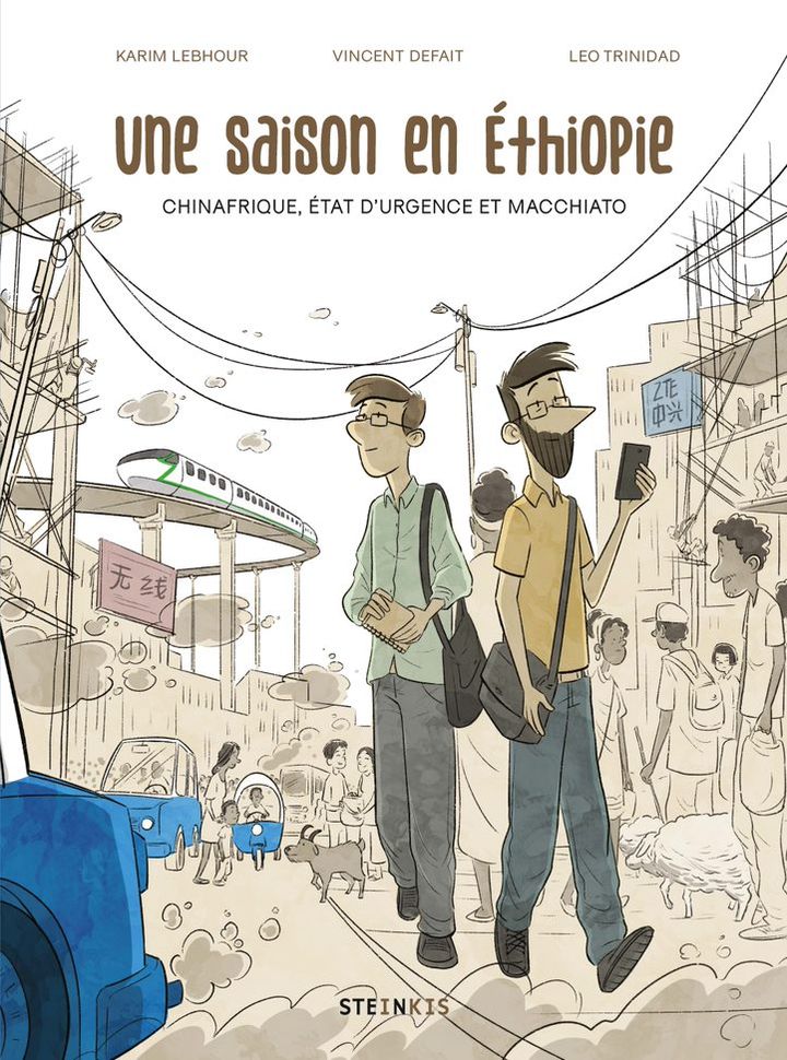 Couverture de l'album "Une saison en Ethiopie". (Editions Steinkis)