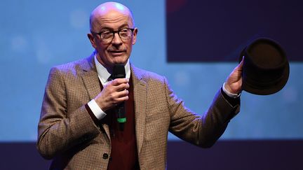 Le réalisateur français Jacques Audiard à la cérémonie des Prix Lumière de la critique internationale au cinéma français en février 2019. (ANNE-CHRISTINE POUJOULAT / AFP)