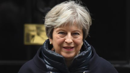 La Première ministre britannique, Theresa May, le 24 janvier 2018 à Londres. (ALBERTO PEZZALI / NURPHOTO / AFP)