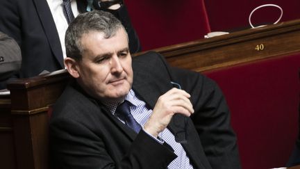 Le député Xavier Breton à une séance de questions au gouvernement à l'Assemblée nationale, le 4 avril 2018. (MAXPPP)