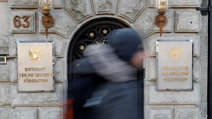 L'ambassade russe à Berlin (Alemagne), le 4 décembre 2019.&nbsp; (FABRIZIO BENSCH)