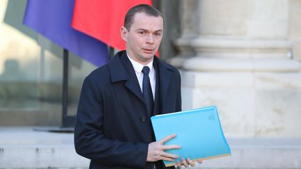 Olivier Dussopt,&nbsp;secrétaire d'Etat chargé de la fonction publique à l'Elysée (Paris), le 12 décembre 2018. (LUDOVIC MARIN / AFP)