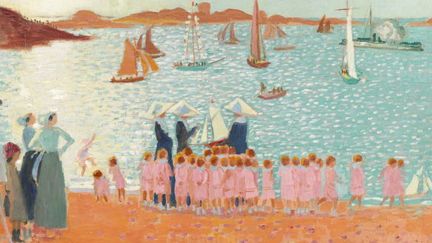 "La colonie de vacances", Maurice Denis (1913) Huile sur carton
 (RMN-Grand Palais, René-Gabriel Ojéda)