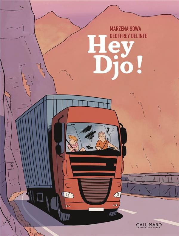 Couverture de "Hey Djo !" de Marzena Sowa et Geoffrey Delinte, Pépite BD 2024 du Salon du livre et de la presse jeunesse de Montreuil. (GALLIMARD BD)