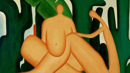 Cette toile montre bien la préoccupation de Tarsila do Amaral : avoir à la fois un regard vers l&#039; extérieur et &quot;digérer&quot; les nouveaux mouvements artistiques mondiaux. Et dans le même temps retourner aux racines du Brésil profond.
 (DR)