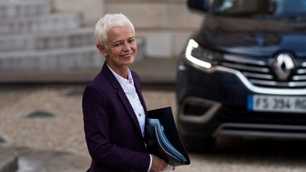 La ministre chargée de l'Insertion Brigitte Klinkert, le 13 octobre à Paris.&nbsp; (ANDREA SAVORANI NERI / NURPHOTO / AFP)