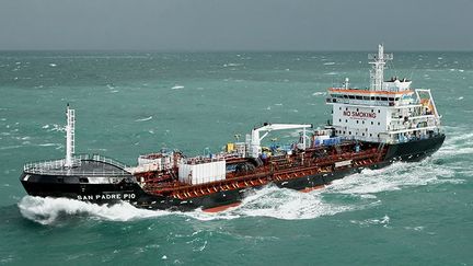 Le "San Padre Pio" de l'armement suisse ABC Maritime. (ALBIN PINARD)