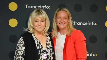 Mylène Demongeot en compagnie d'Elodie Suigo sur franceinfo le 4 juillet 2019 (JEAN-CHRISTOPHE BOURDILLAT / FRANCEINFO / RADIO FRANCE)