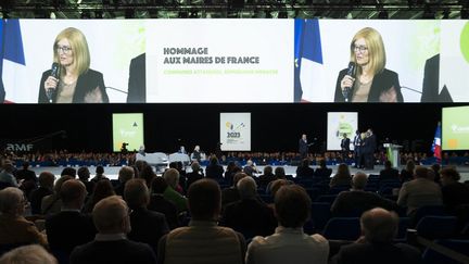 L'auditorium du 105e Congrès des maires de France, le 21 novembre 2023. (SERGE TENANI / HANS LUCAS)