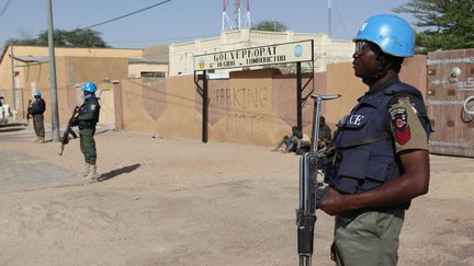 Des Casques bleus déployés à Tombouctou, le 4 février 2016 à Tombouctou (Mali). (SEBASTIEN RIEUSSEC / AFP)