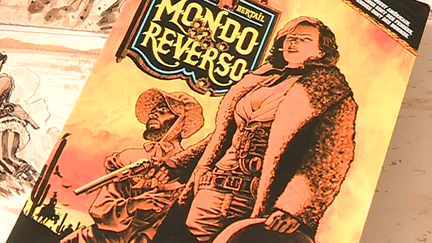 Couverture de l'album "Mondo reverso" d'Arnaud Le Gouëfflec et Dominique Bertail (Editions Fluide Glacial).
 (Culturebox - capture d&#039;écran)