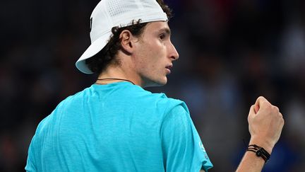 Ugo Humbert serre le poing (William WEST / AFP) (WILLIAM WEST / AFP)