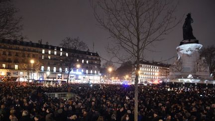 Rassemblement Place de la République à Paris
 (DOMINIQUE FAGET / AFP)