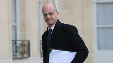 Le ministre de l'Éducation nationale, Jean-Michel Blanquer, à l'Élysée le 15 janvier 2020 (photo d'illustration). (LUDOVIC MARIN / AFP)