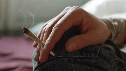 Une personne fume du cannabis, le 10 juin 2009. (KATARINA SUNDELIN / ALTOPRESS / AFP)