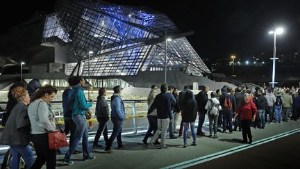 Le public est venu nombreux à la Nuit des musées, comme ici au musée Confluence de Lyon
 (Joël Philippon / Photo PQR / Le Progrès)