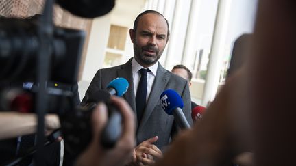 Le Premier ministre, Edouard Philippe, au lycée Alexandre Yersin de Hanoï, au Vietnam, le 3 novembre 2018. (JEWEL SAMAD / AFP)