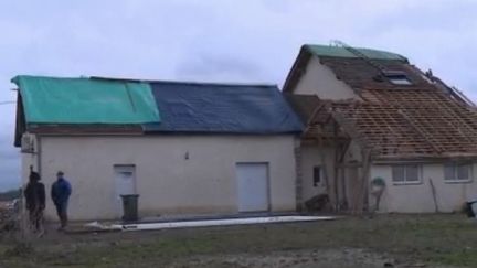 Intempéries : le village de Serres-Sainte-Marie balayé par une tornade (CAPTURE ECRAN FRANCE 2)