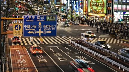 La circulation automobile à Tokyo&nbsp; (ZYLBERYNG DIDIER / HEMIS.FR)