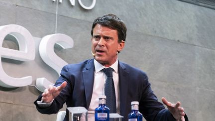 Manuel Valls lors d'une conférence à Barcelone, en Espagne, le 13 novembre 2018. (OSCAR GONZALEZ / NURPHOTO / AFP)