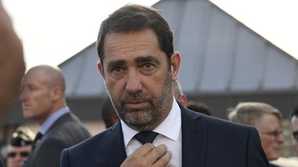 Le ministre de l'Intérieur Christophe Castaner à Fosses (Val-d'Oise), le 16 octobre 2018. (BERTRAND GUAY / AFP)