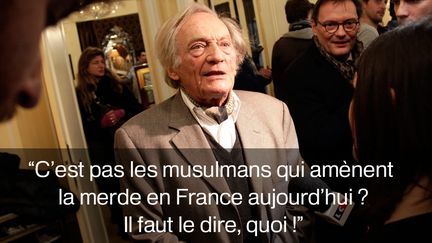 Le journaliste Philippe Tesson a &eacute;t&eacute; prim&eacute; dans la cat&eacute;gorie "Est-ce qu'on peut encore le dire ?". Il avait prononc&eacute; cette phrase sur Europe 1, le 13 janvier 2015. (MAXPPP)