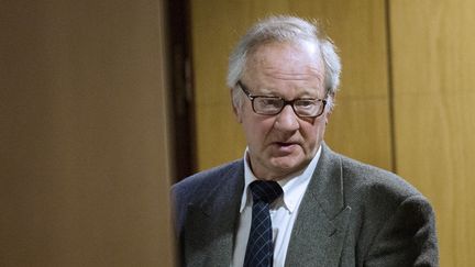 Pierre Pallardy au palais de justice de Paris, le 18 octobre 2013. (FRED DUFOUR / AFP)