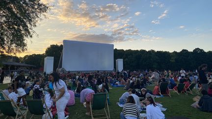 Le public du&nbsp;festival de cinéma de La Villette (Paris). (AUDE LAMBERT / RADIO FRANCE)